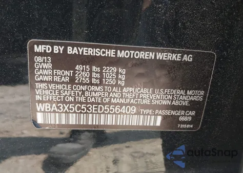 2014 BMW 328I Gran Turismo xDrive from USA, damaged, VIN WBA3X5C53ED556409